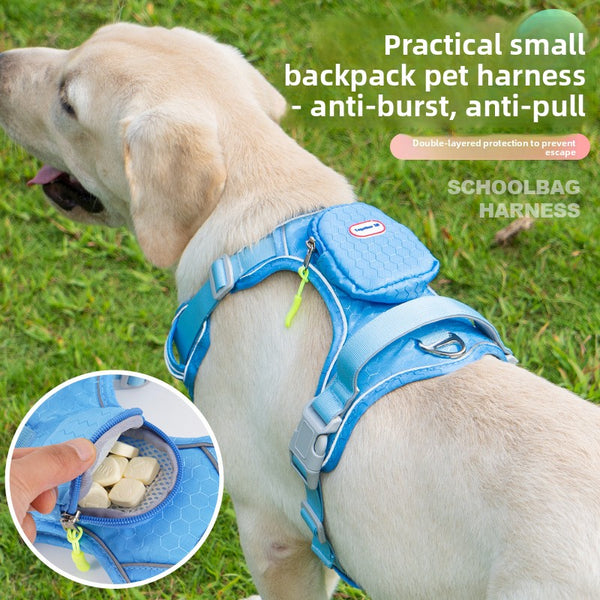 Adjustable Reflective Dog Harness with Leash