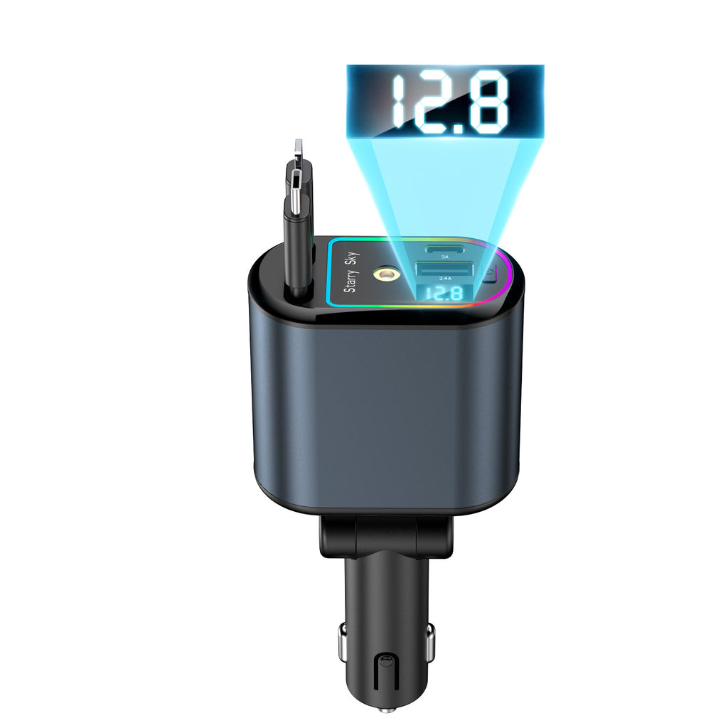 Cable Car Charger 120w with Digital Display