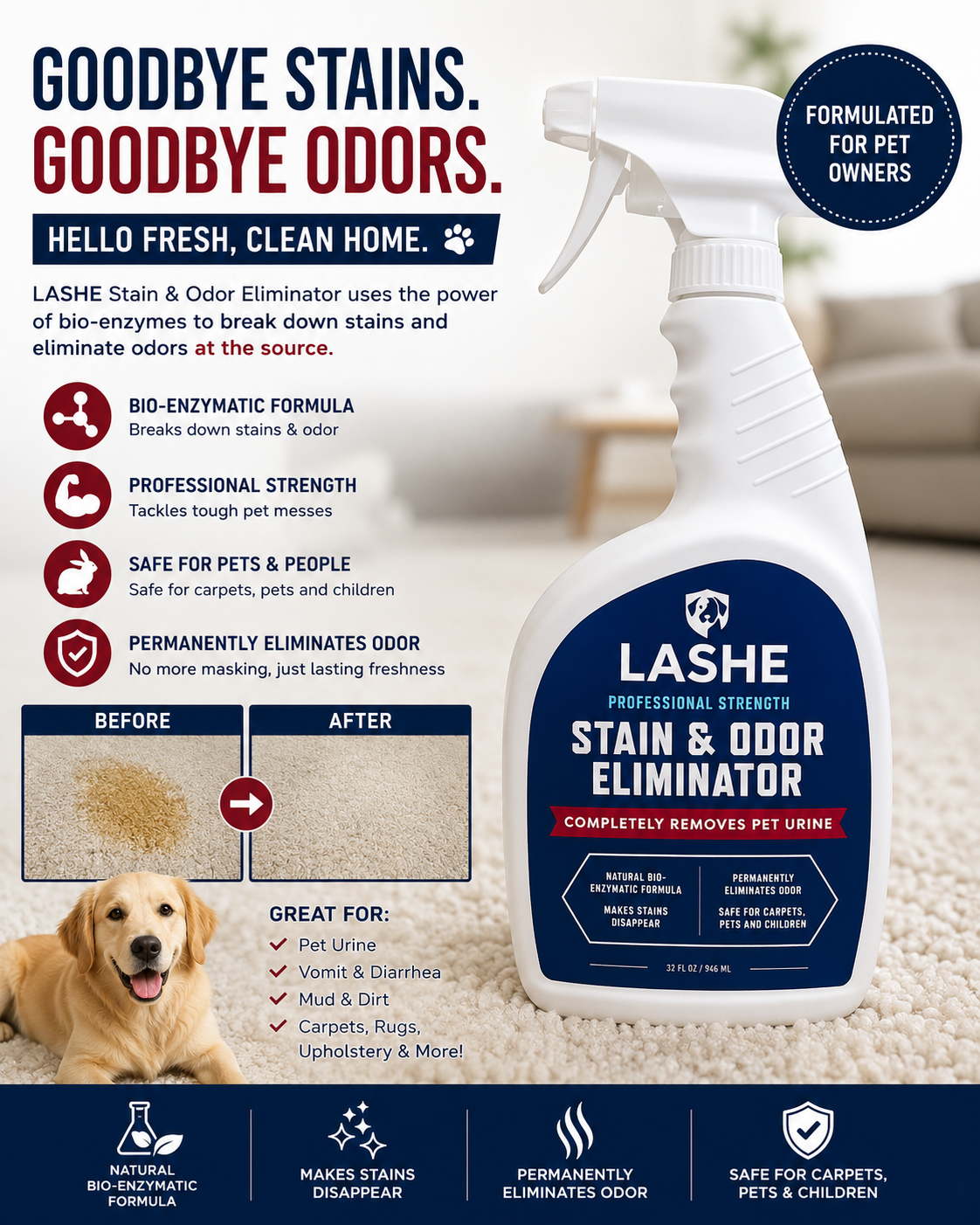 Natural Pet bio-enzyme Spray