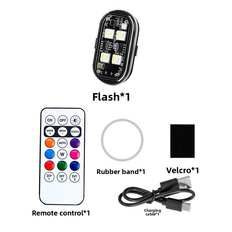 Wireless remote control aircraft lights.
 Works on/in any vehicle.