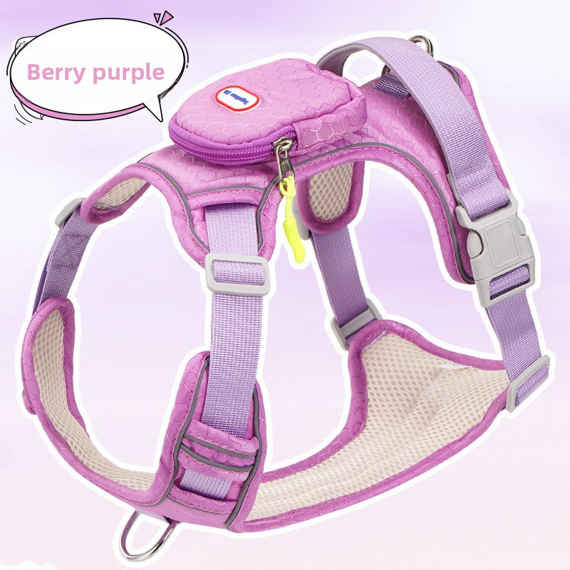 Adjustable Reflective Dog Harness with Leash
